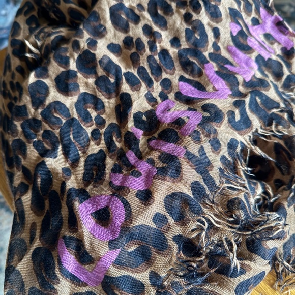 LOUIS VUITTON Steven Sprouse Cashmere Silk Leopard Stole Scarf - Picture 8 of 12